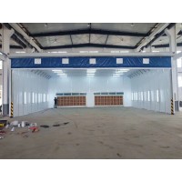 大型鋼結構伸縮噴漆房環保設備